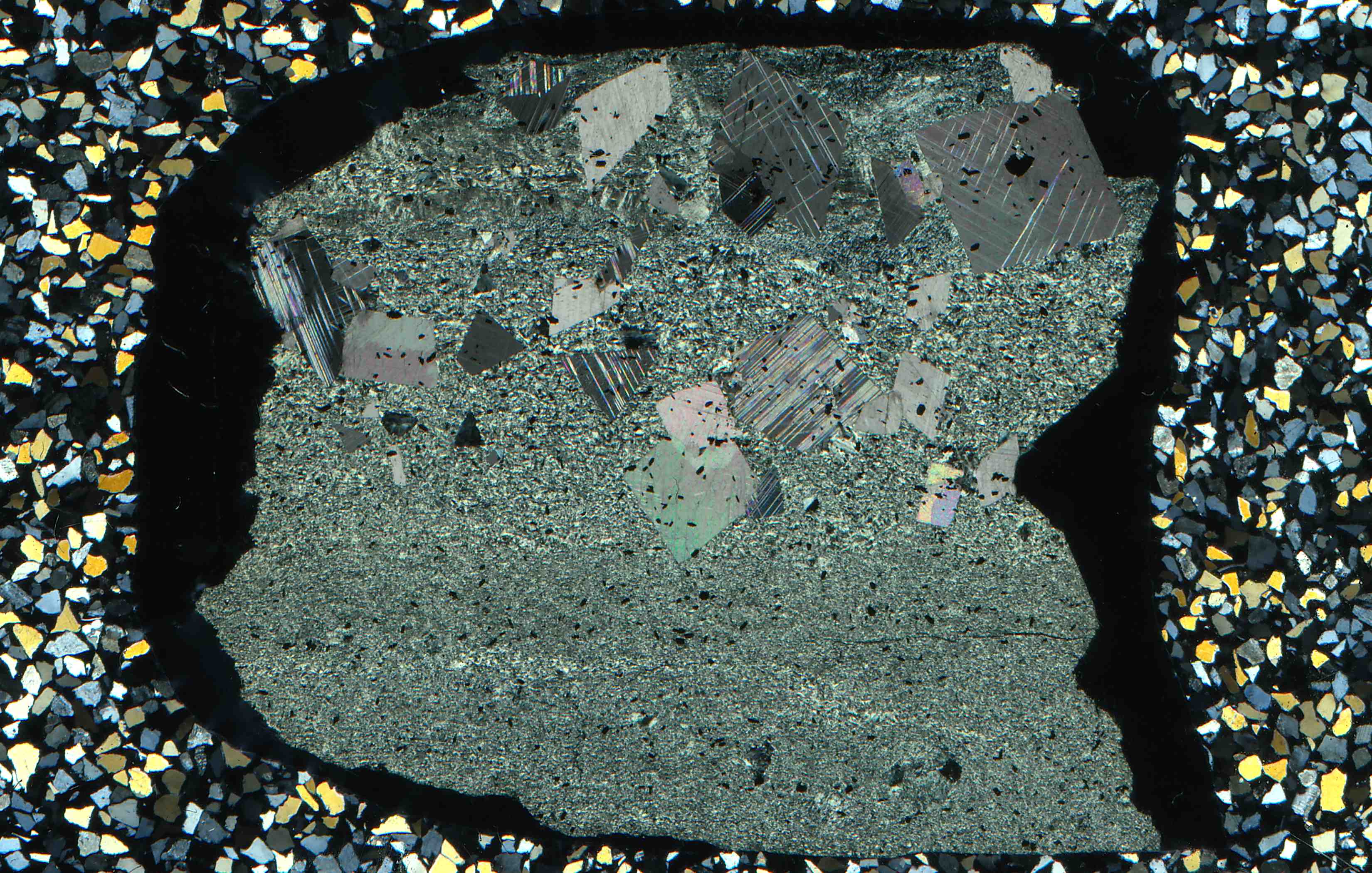 Windham Vermont dolomite and chlorite schist in thin section