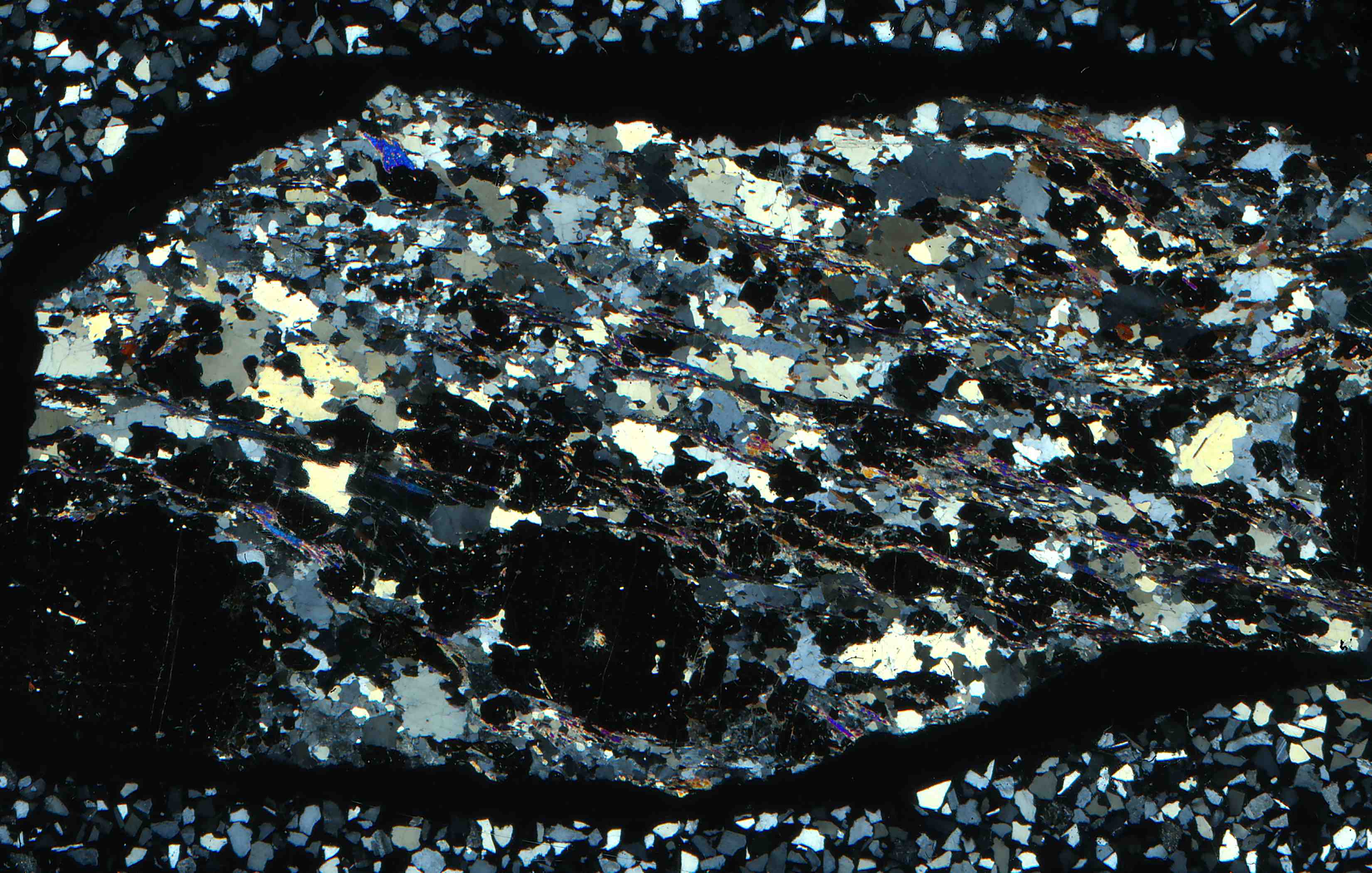 Warren county New York garnet sillimanite granulite in thin section