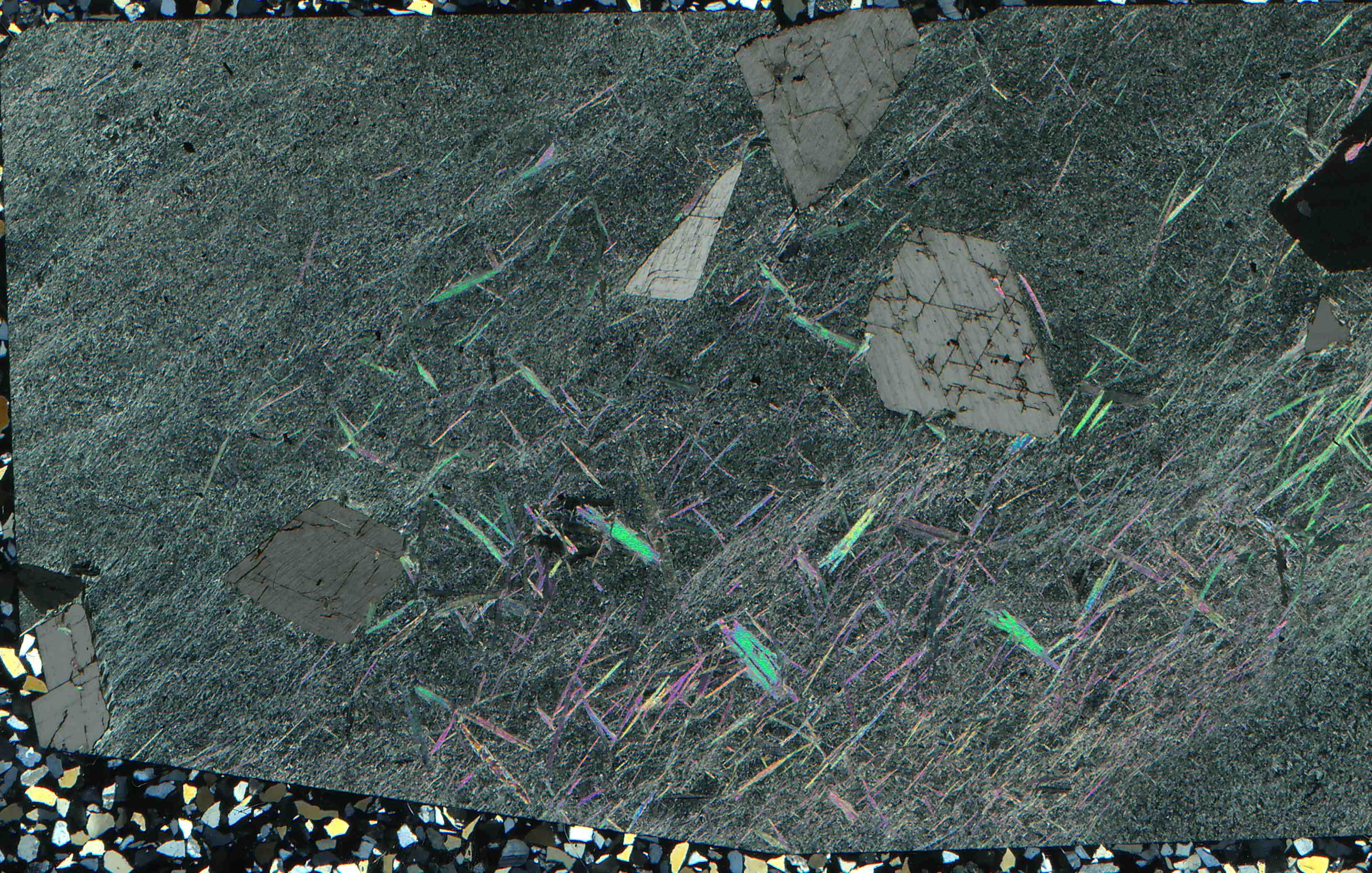 Zillertal Austria magnesite talc and serpentine schist in thin section