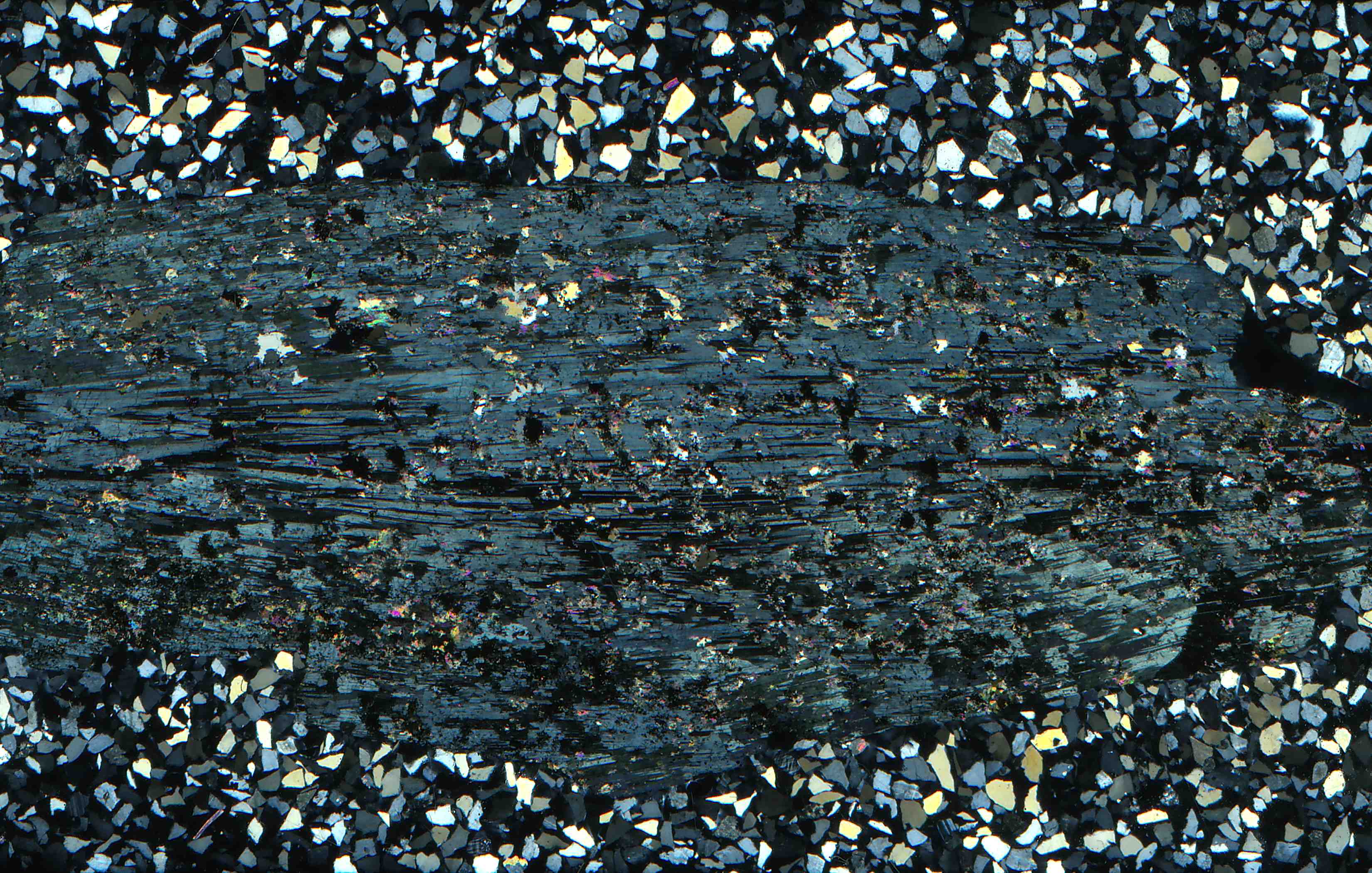 Spurr mine Michigan chloritoid in thin section