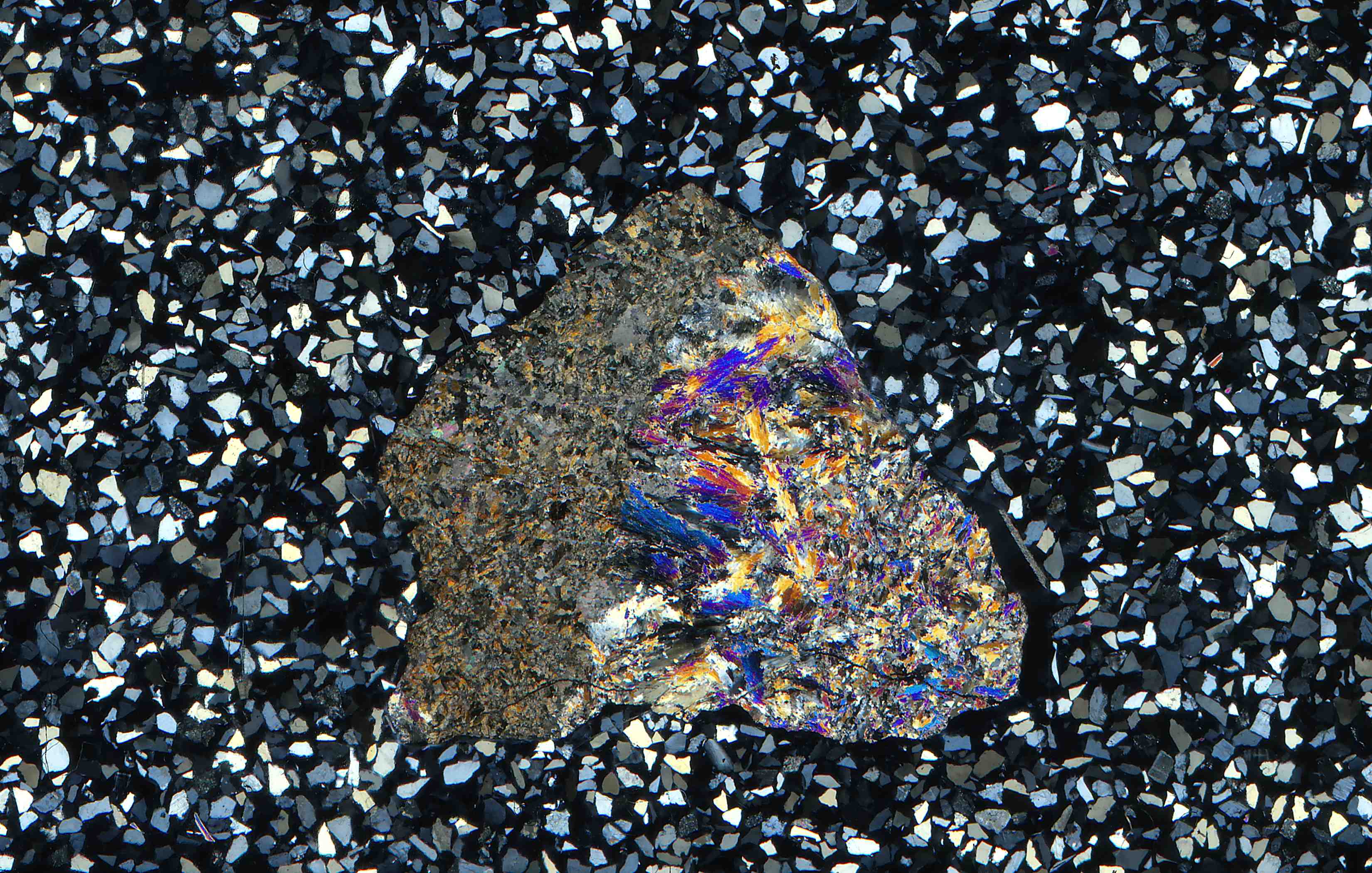 Norberg Sweden dollaseite in thin section