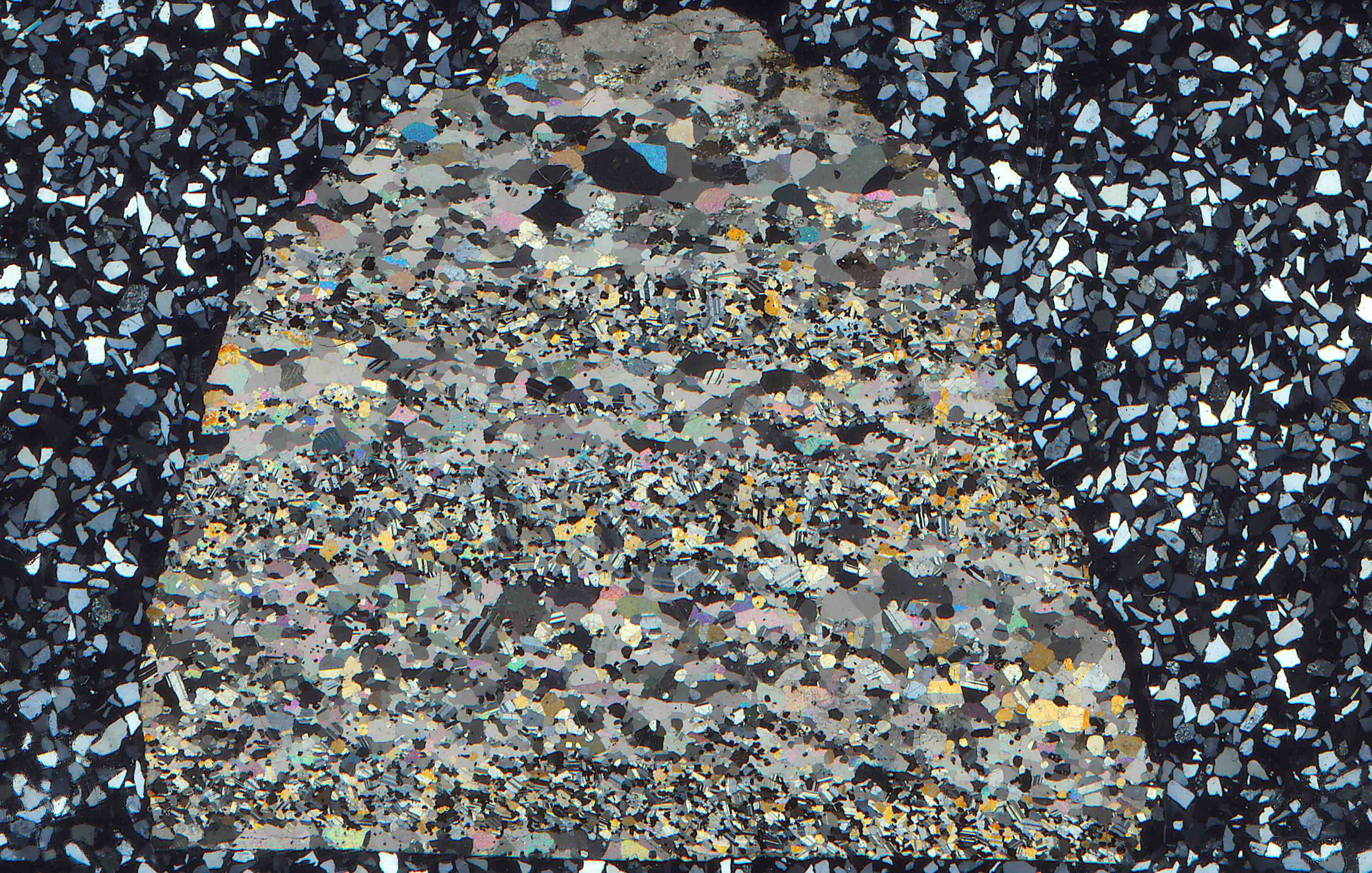 kellyite galaxite and kutnohorite in thin section from Bald Knob Sparta North Carolina